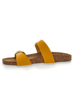 Gelbe Hausschuhe mit Schnallen Pittarello Eco 335006