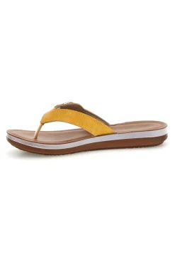 Gelber Flip-Flop mit Schmucksteinbesatz Inblu 19 ZO