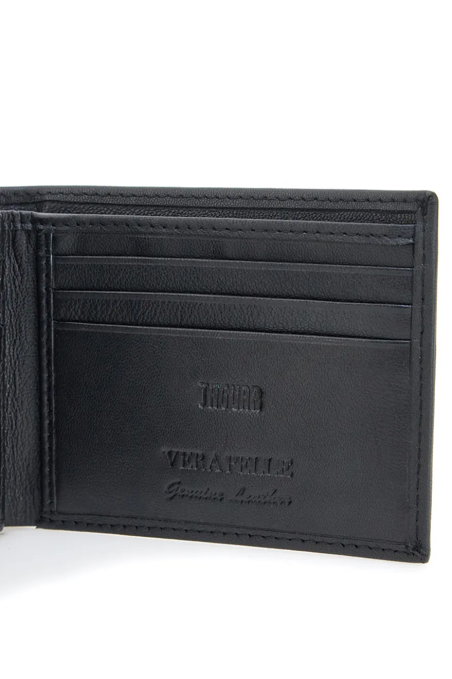 GELDBÖRSE Schwarz Jaguar PF823 für HERREN