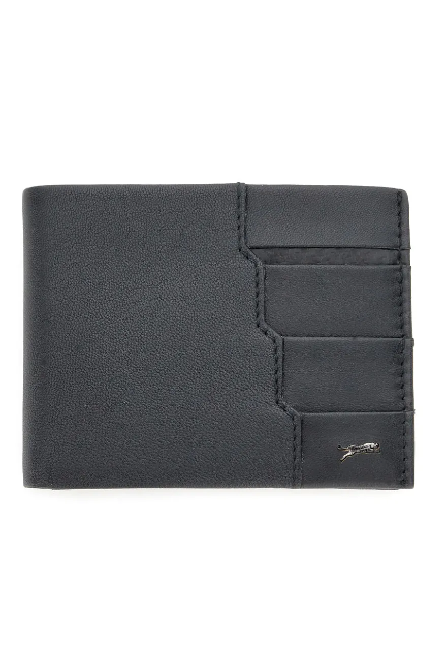 GELDBÖRSE Schwarz Jaguar PF823 für HERREN