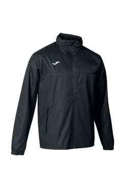 Giacca Antipioggia Nera con Cappuccio JOMA Montreal