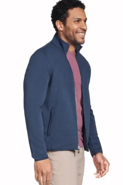 Giacca blu con zip Skechers Hoodless Hoodie Ottoman