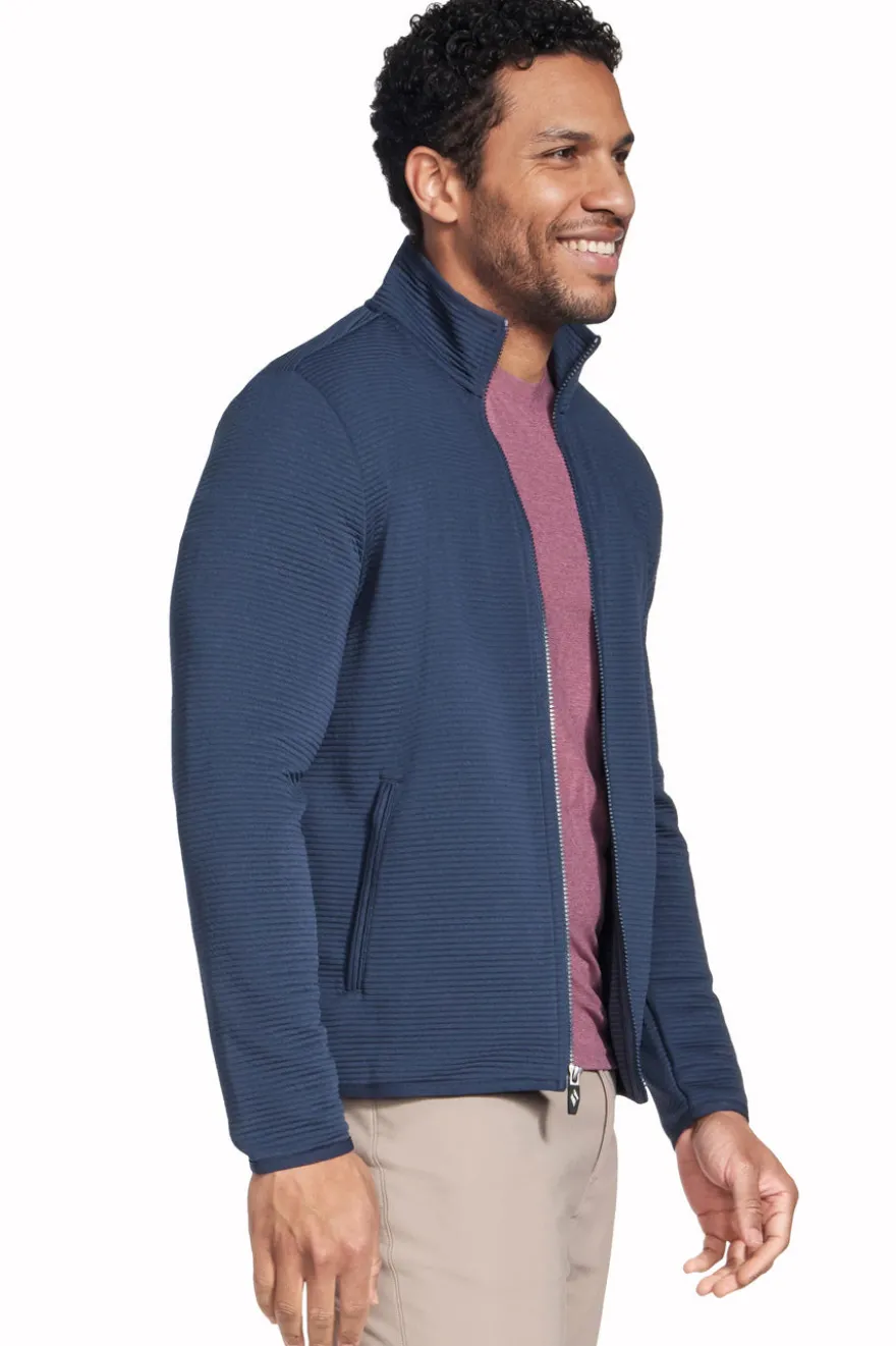 Giacca blu con zip Skechers Hoodless Hoodie Ottoman