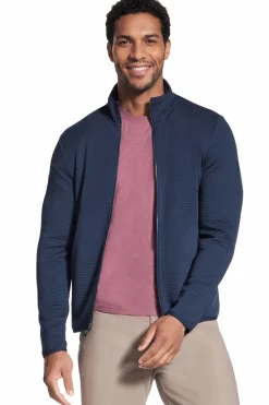 Giacca blu con zip Skechers Hoodless Hoodie Ottoman