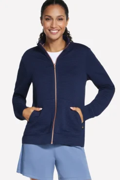 Giacca blu con zip Skechers GO WALK Everywhere Jacket