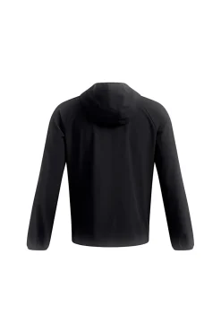Giacca nera leggera con cappuccio Under Armour VIBE WOVEN JACKET