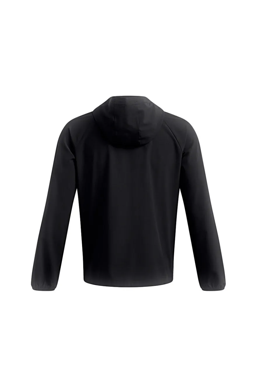 Giacca nera leggera con cappuccio Under Armour VIBE WOVEN JACKET