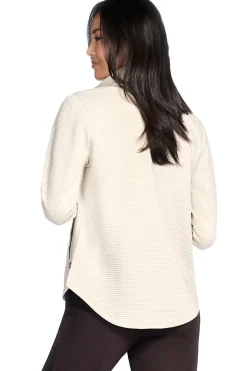 Giacca panna con zip in tessuto riciclato Skechers JA78