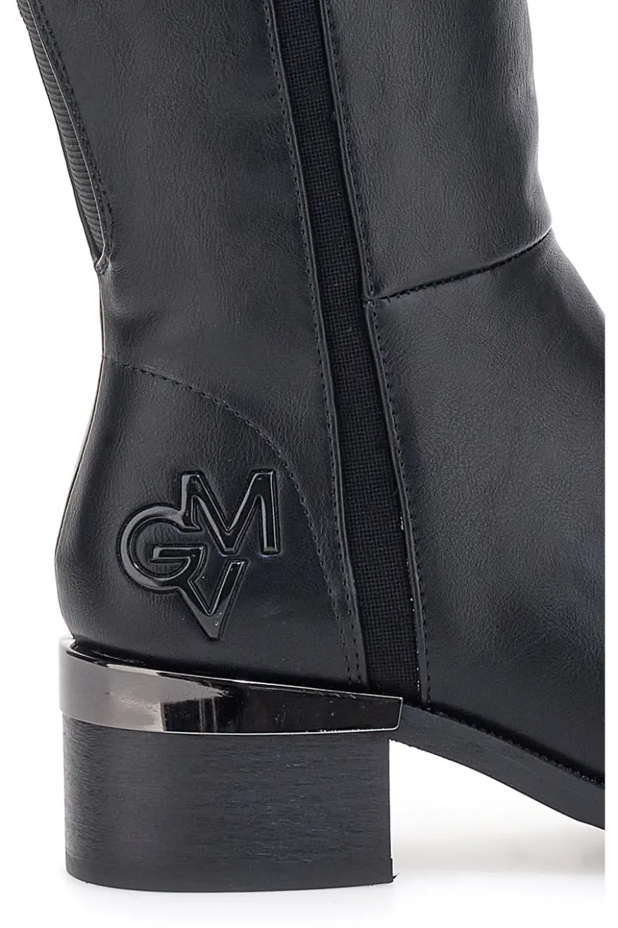GIAN MARCO VENTURI SV0183 Hohe schwarze Stiefel