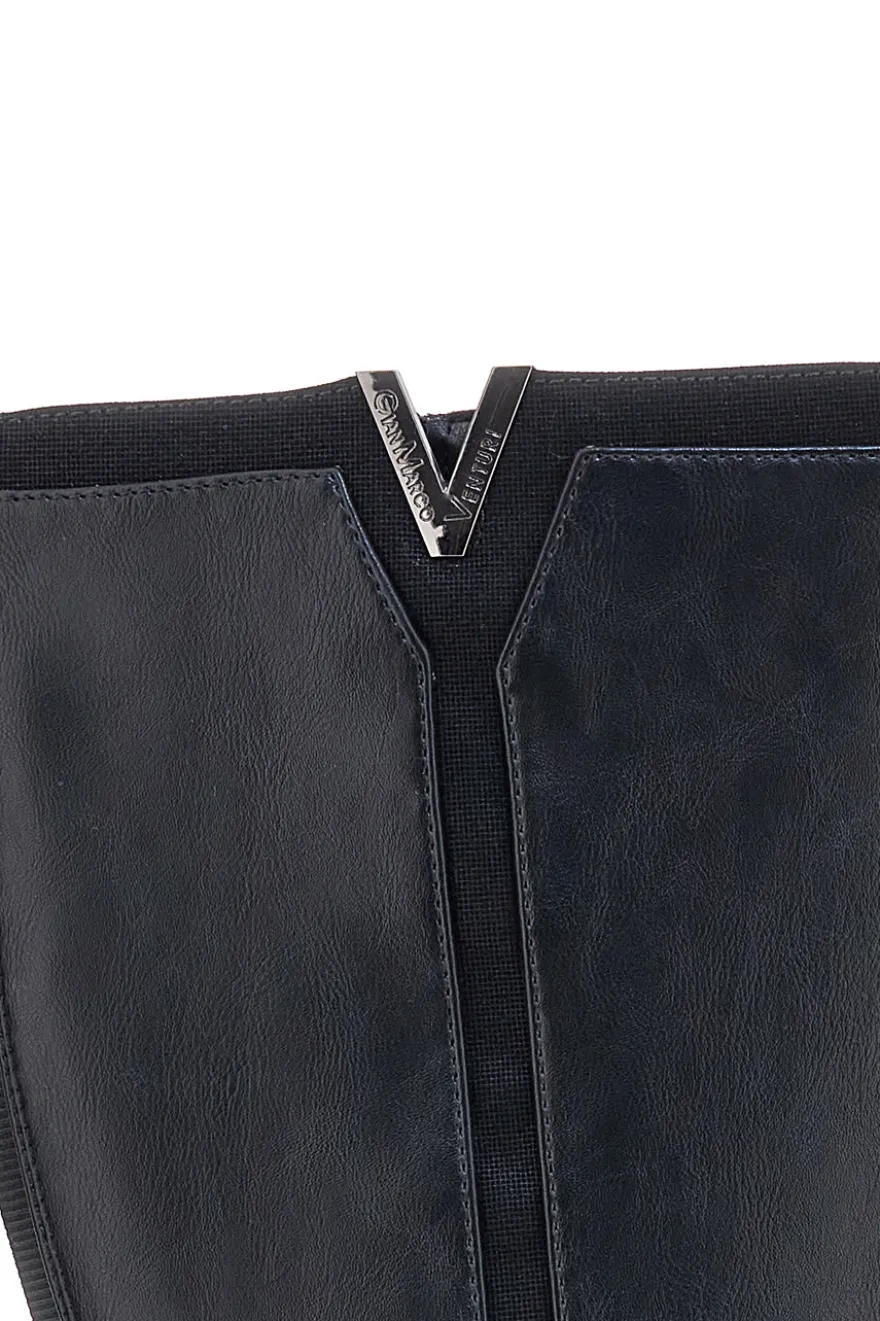 GIAN MARCO VENTURI SV0183 Hohe schwarze Stiefel