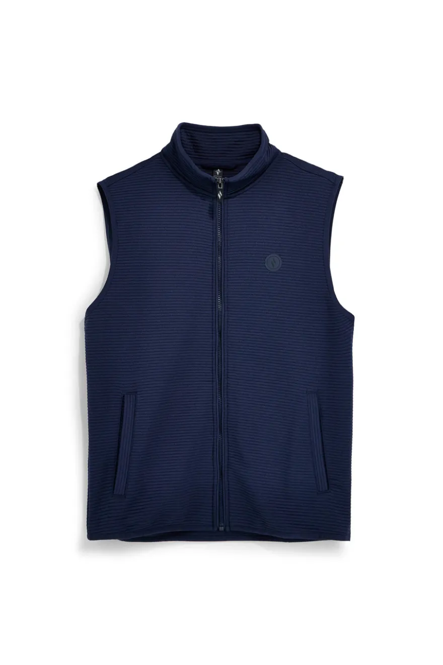 Gilet Blu con Zip e Collo Alto Skechers JA249