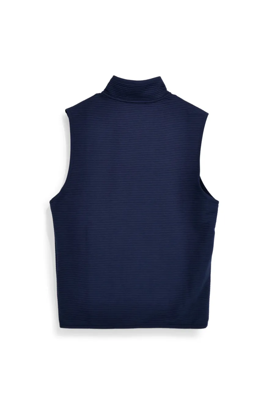 Gilet Blu con Zip e Collo Alto Skechers JA249