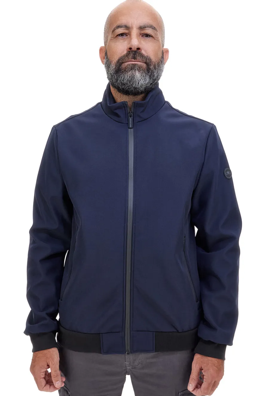 Giubbino blu con zip e polsini elasticizzati Sevenoaks 21