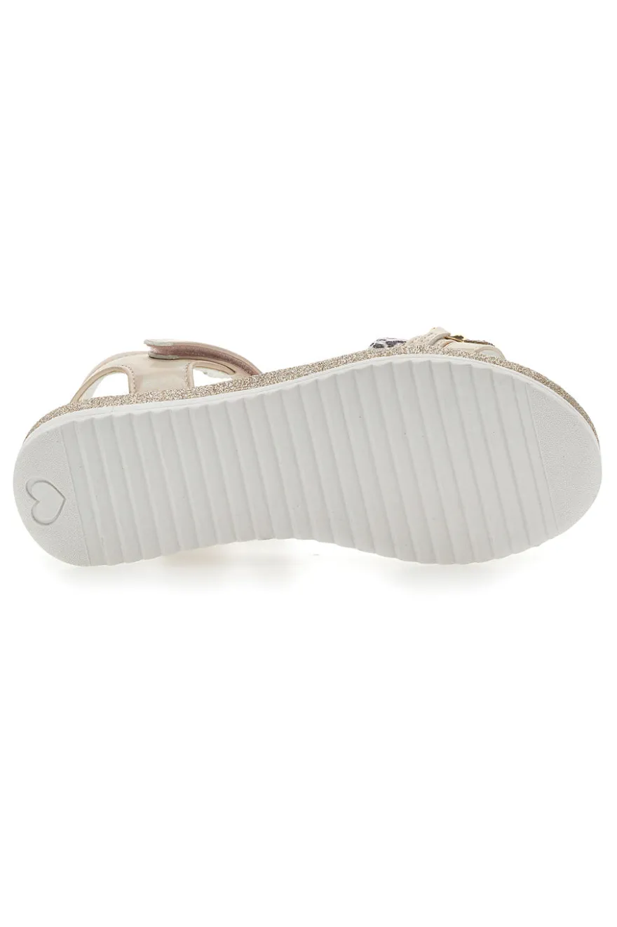 Goldene Sandalen mit Riemen Grazie Girl 14320