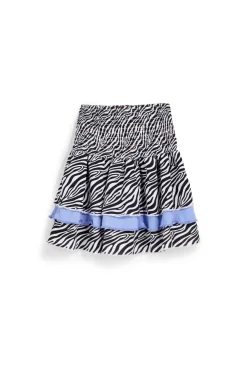 Gonna bianca e nera con stampa animalier Pitt kids PT-G-SK-9040