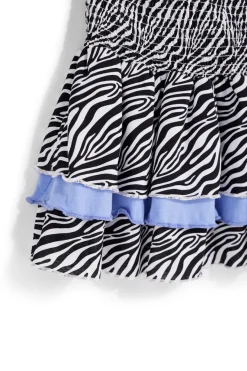 Gonna bianca e nera con stampa animalier Pitt kids PT-G-SK-9040