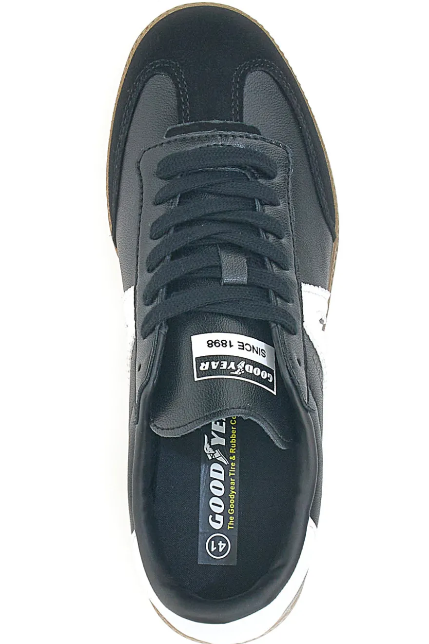 Good Year GY51001 schwarze Leder-Sneaker