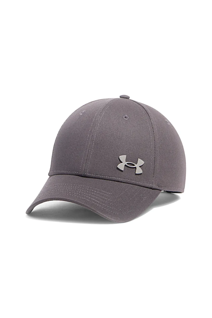 Grau Baumwolle Twill Kappe Under armour Essential Low