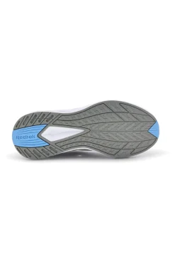 Graue Laufschuhe aus atmungsaktivem Stoff mit hellblauen Details Reebok Verse