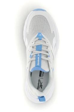 Graue Laufschuhe aus atmungsaktivem Stoff mit hellblauen Details Reebok Verse