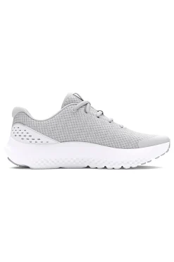 Graue Mesh-Turnschuhe für Damen Under Armour GGS Surge 4