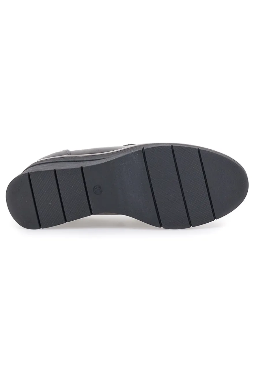 Graue Slipper mit Prima Riga-Plattform 2Y32225