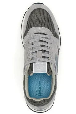 Graue Sneakers mit Air Memory Foam Lotto Trainer Amf Msh