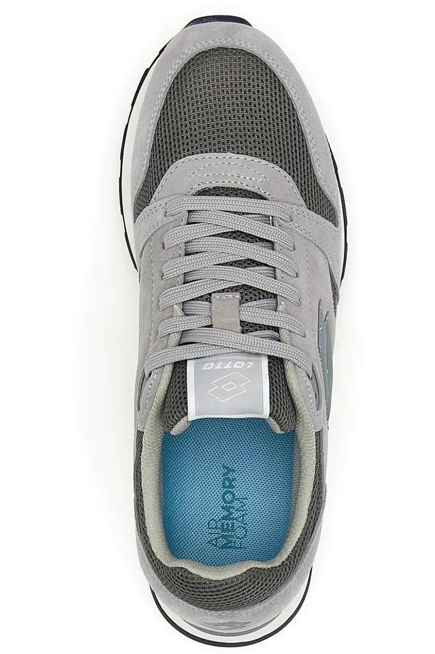 Graue Sneakers mit Air Memory Foam Lotto Trainer Amf Msh