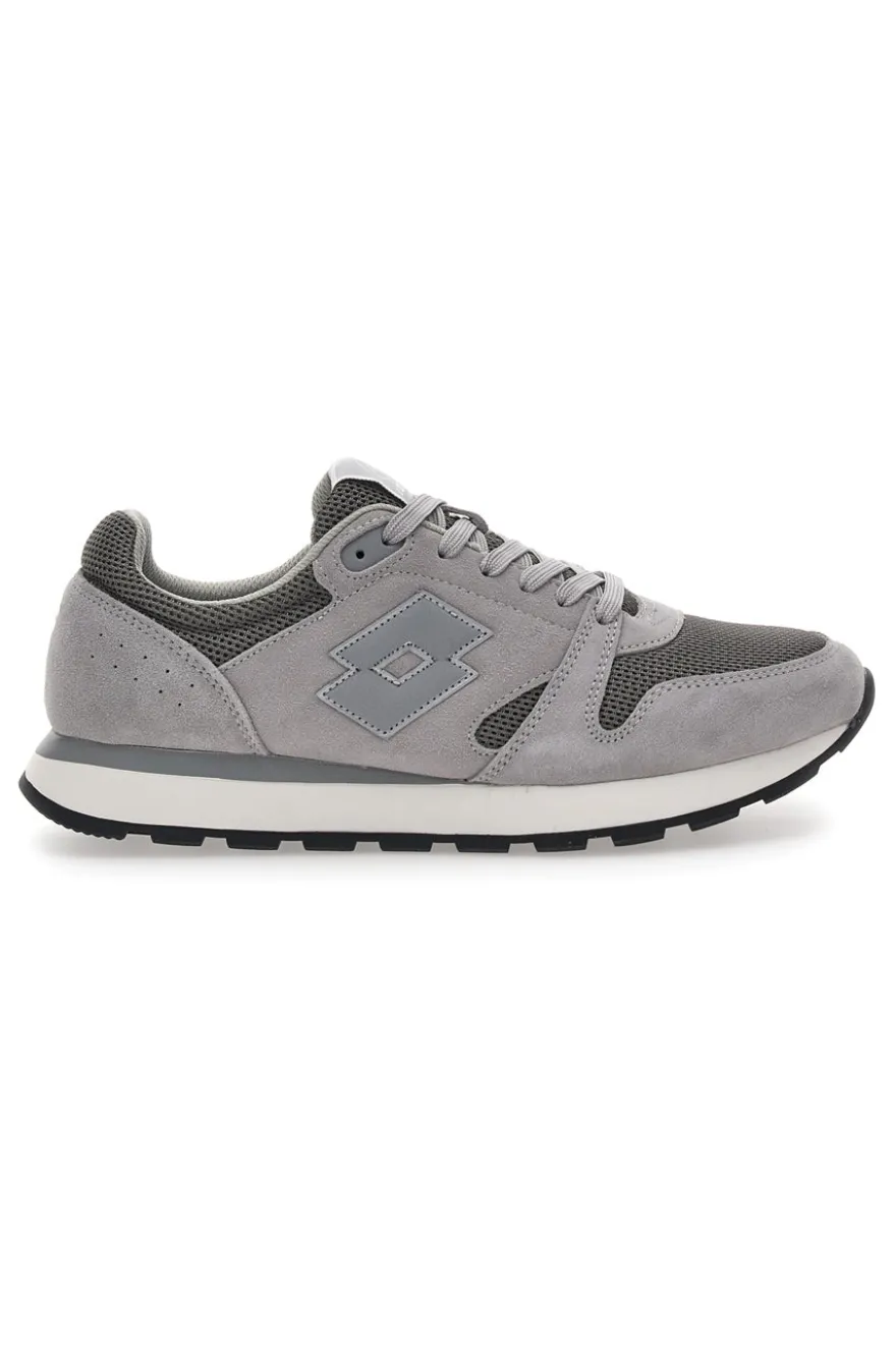 Graue Sneakers mit Air Memory Foam Lotto Trainer Amf Msh
