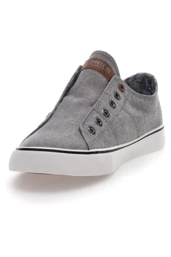 Graue Sneakers ohne Schnürsenkel Route 66 01007