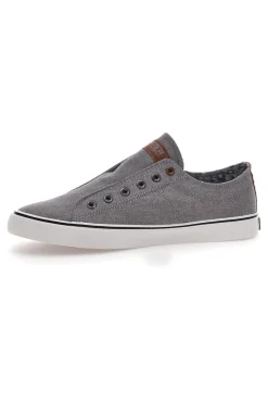 Graue Sneakers ohne Schnürsenkel Route 66 01007