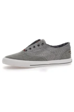 Graue Sneakers ohne Schnürsenkel Route 66 01819