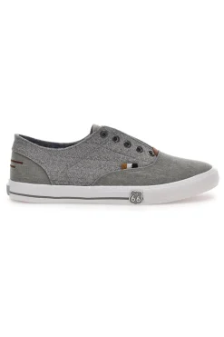Graue Sneakers ohne Schnürsenkel Route 66 01819