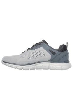 Graue Sportschuhe mit Memory Foam Skechers Track Breiter