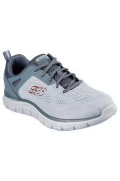 Graue Sportschuhe mit Memory Foam Skechers Track Breiter