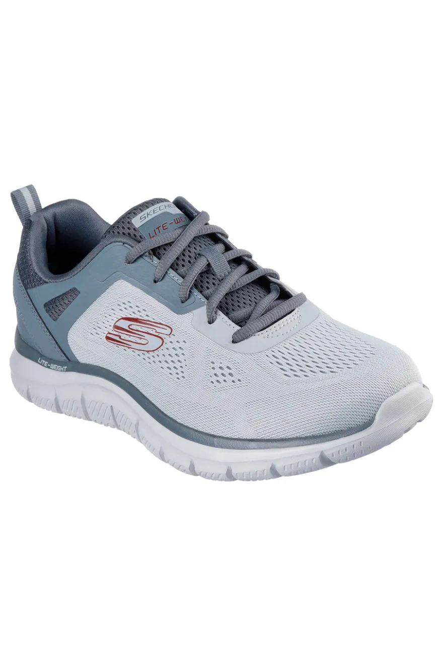 Graue Sportschuhe mit Memory Foam Skechers Track Breiter