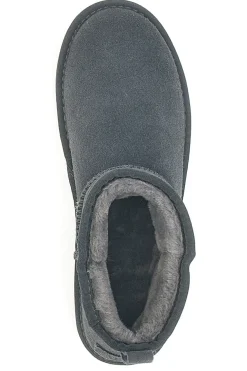 Graue Stiefeletten mit Fell Max Dillan 5522
