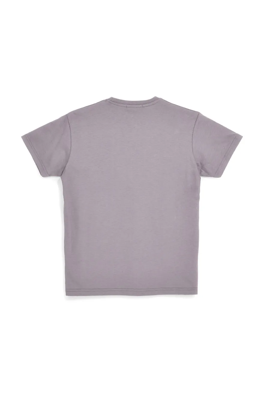 Graues T-Shirt mit Logodruck Abarth AH24SS102