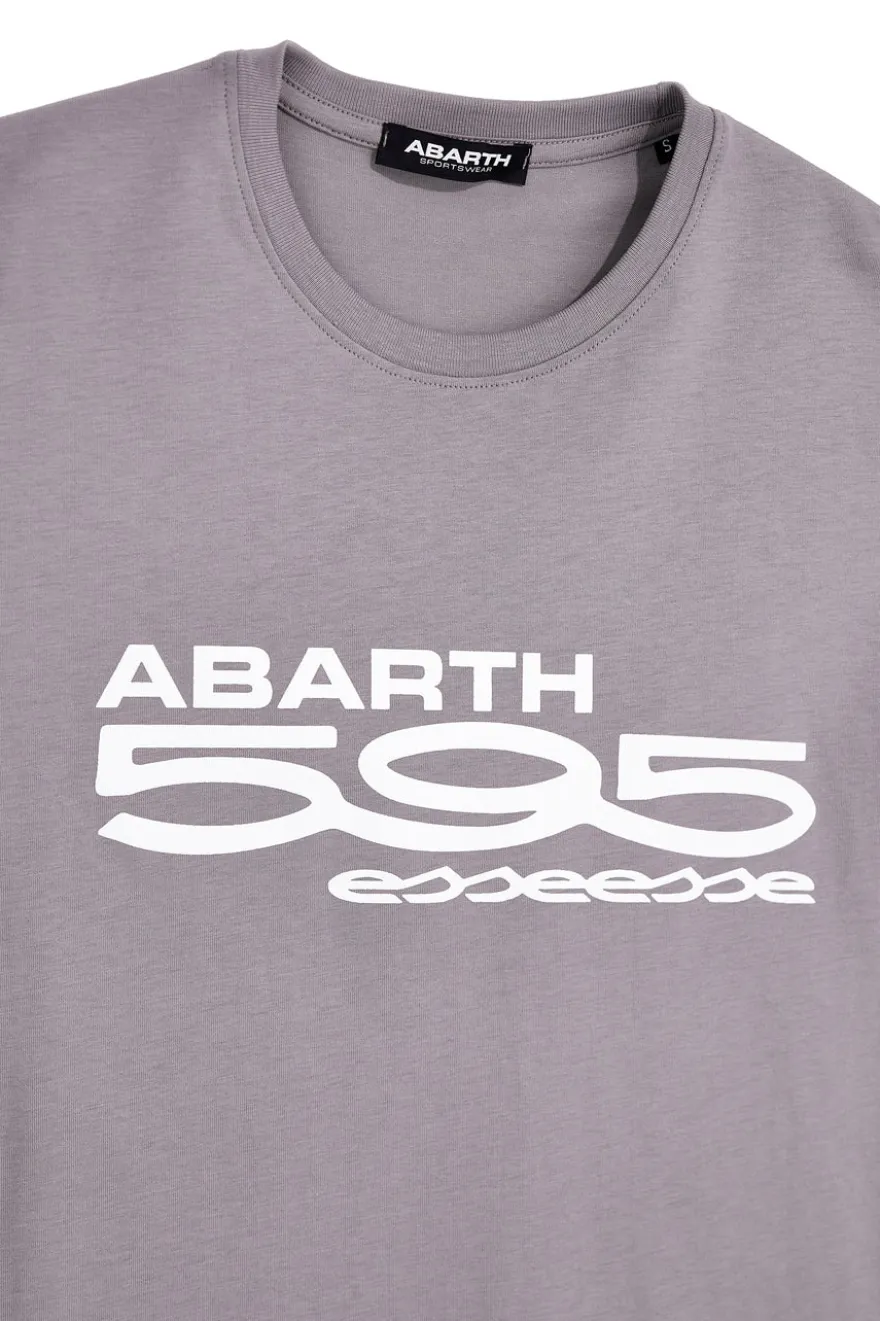 Graues T-Shirt mit Logodruck Abarth AH24SS102