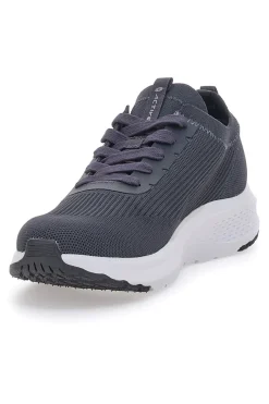 Grau-weiße Laufschuhe mit Mesh-Obermaterial LOTTO SPEEDRIDE 1000