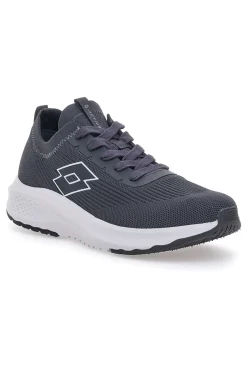 Grau-weiße Laufschuhe mit Mesh-Obermaterial LOTTO SPEEDRIDE 1000
