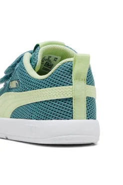 Grün Gelb Riemchenschuhe Puma Courtflex V3 Mesh Inf