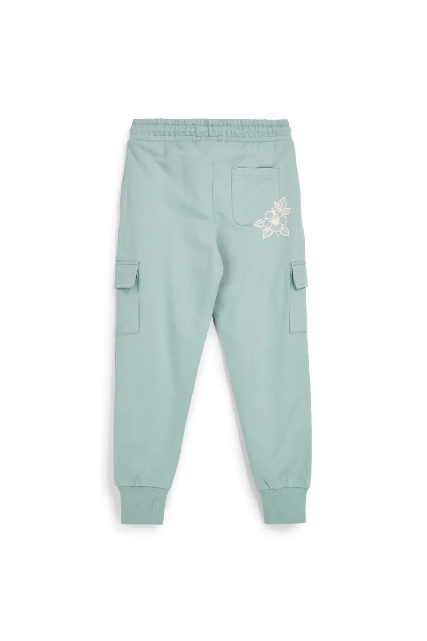 Grüne Hose mit Cargotaschen Pitt Kinder PT-G-F-9005