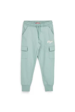Grüne Hose mit Cargotaschen Pitt Kinder PT-G-F-9005