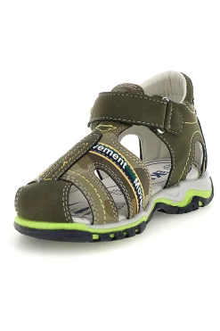 Grüne Sandalen mit Riemenverschluss Pitt Kinder 15111