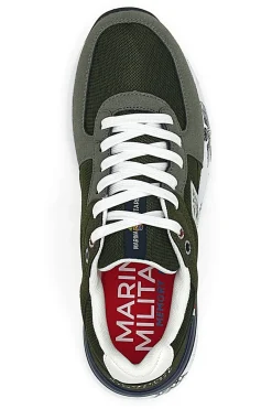 Grüne Sneakers mit Memory Soft Navy MM2281