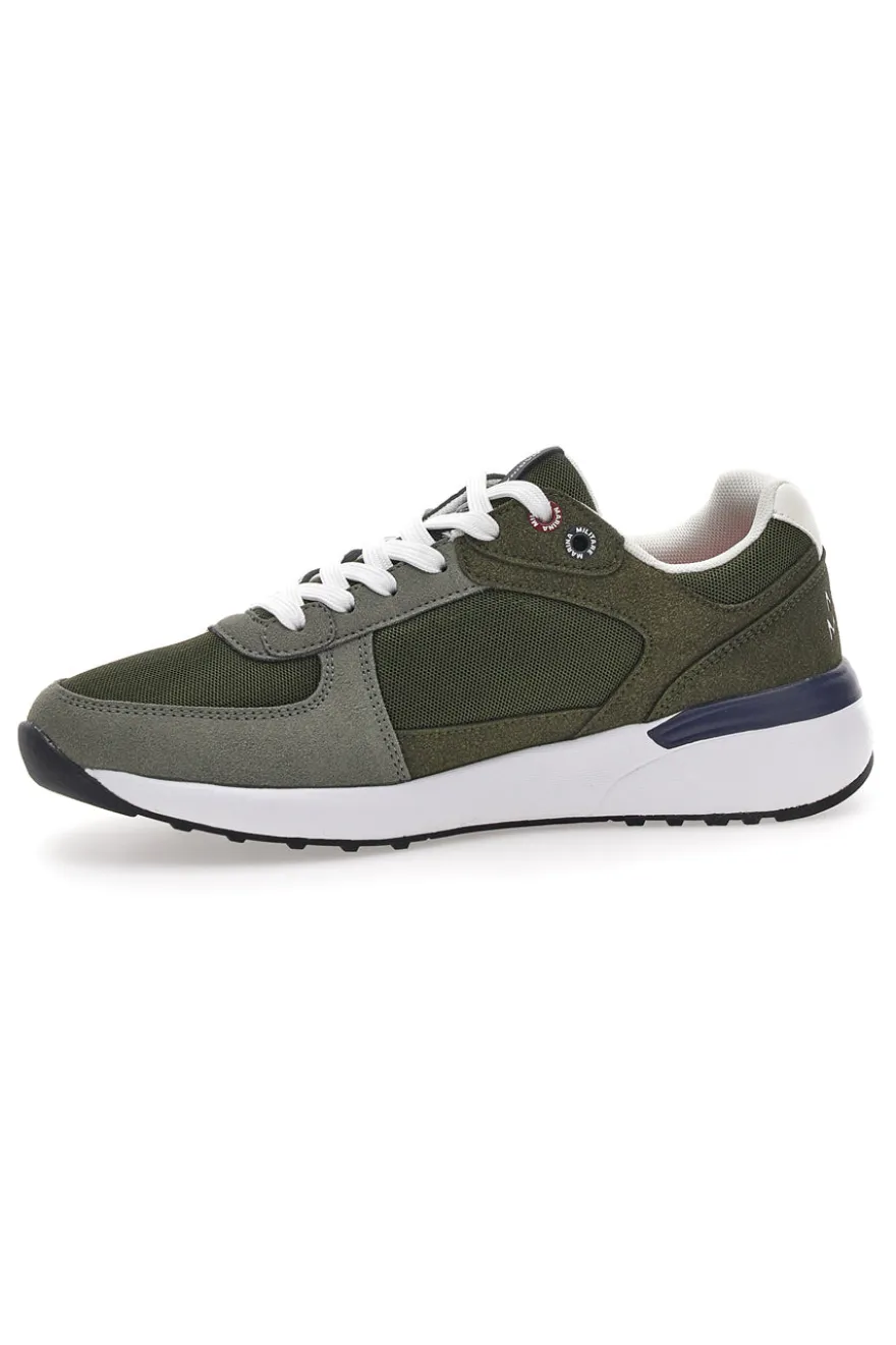 Grüne Sneakers mit Memory Soft Navy MM2281