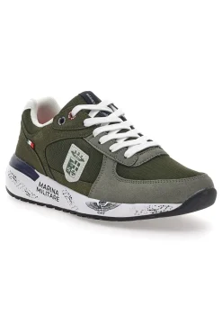 Grüne Sneakers mit Memory Soft Navy MM2281