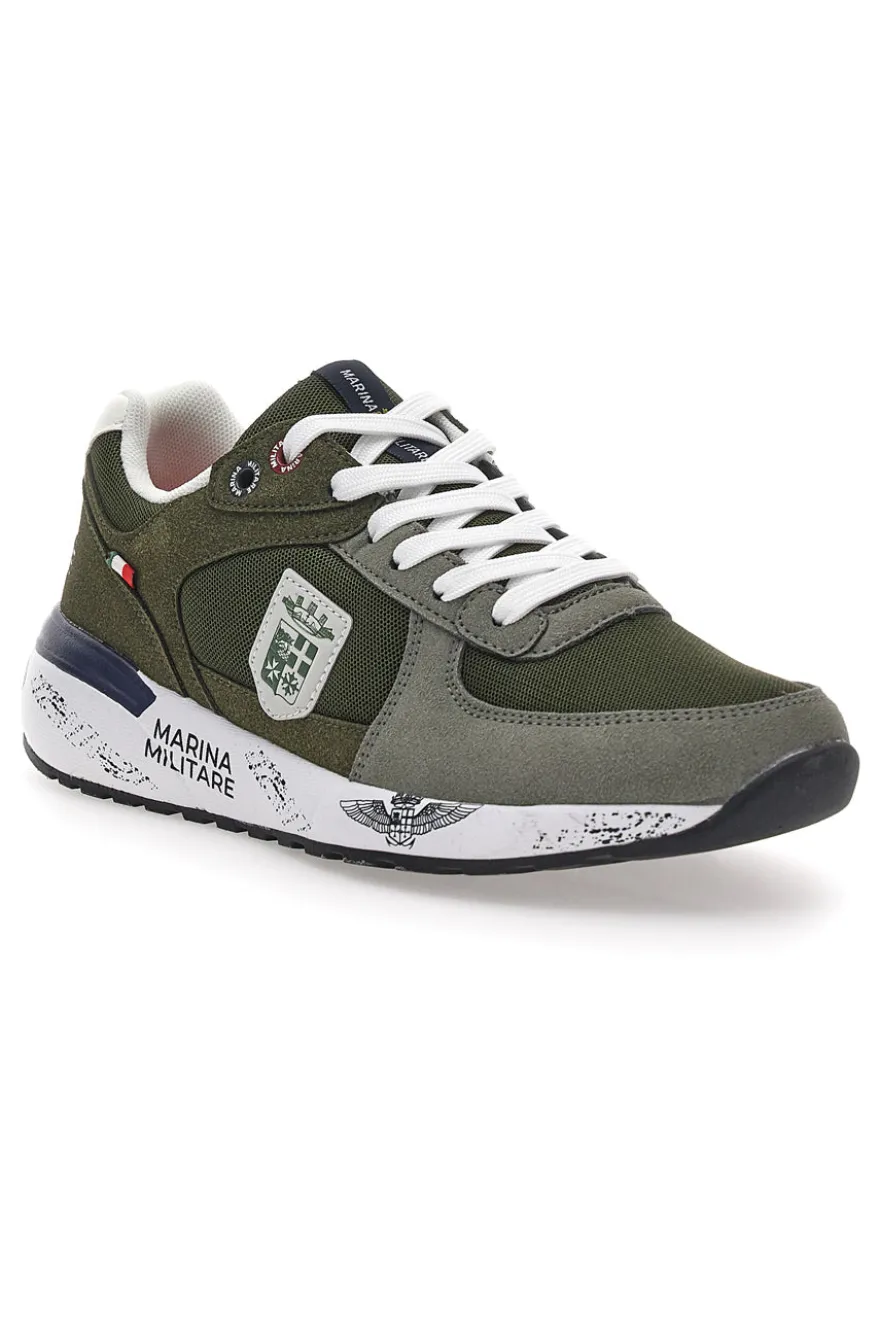Grüne Sneakers mit Memory Soft Navy MM2281
