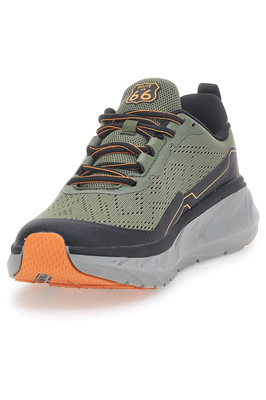 Grüne Sneakers und dicke Sohle ROUTE 66 RO51811D